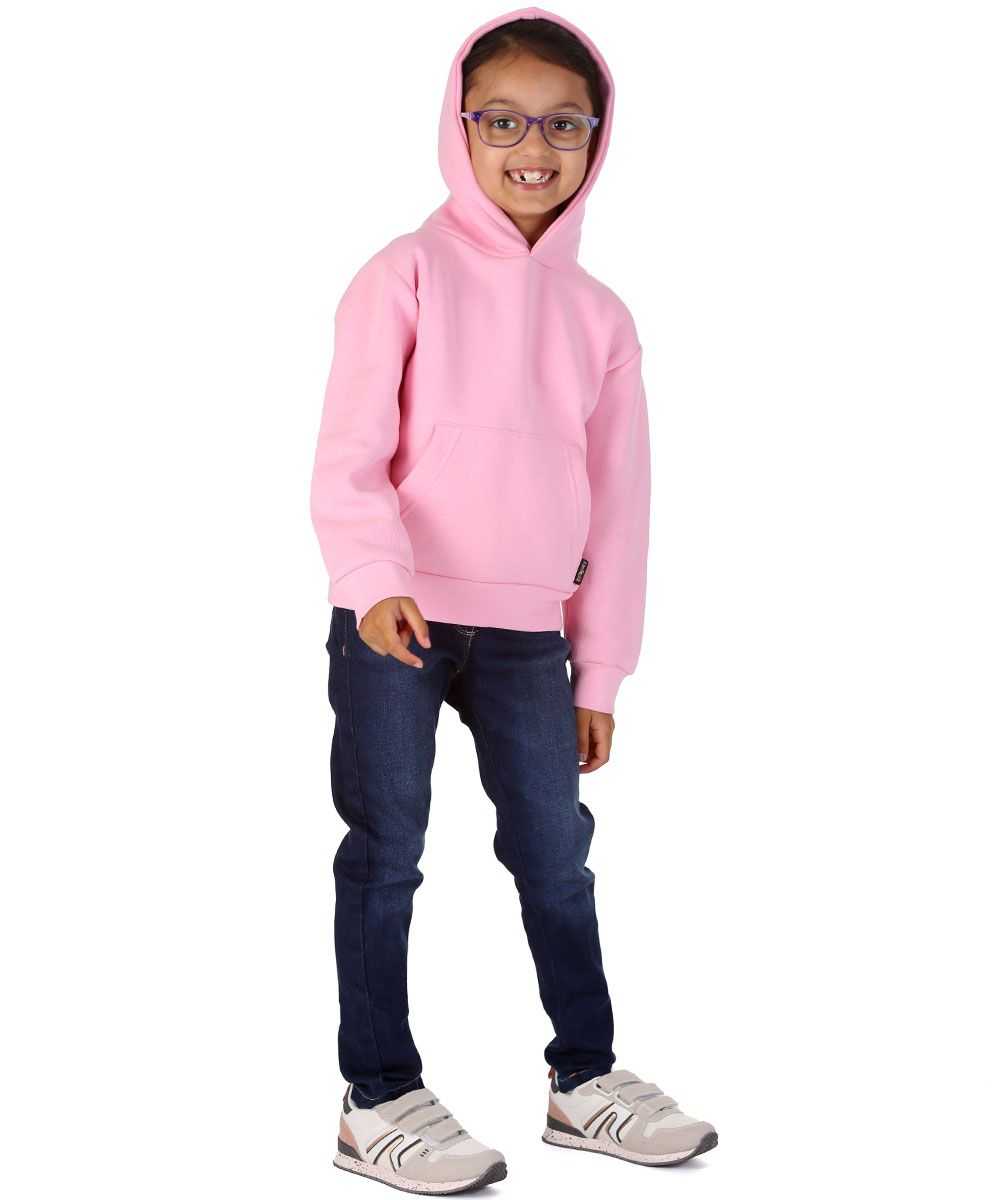 Trendy Toggs Kids Plain Overhead Pink Hoodie