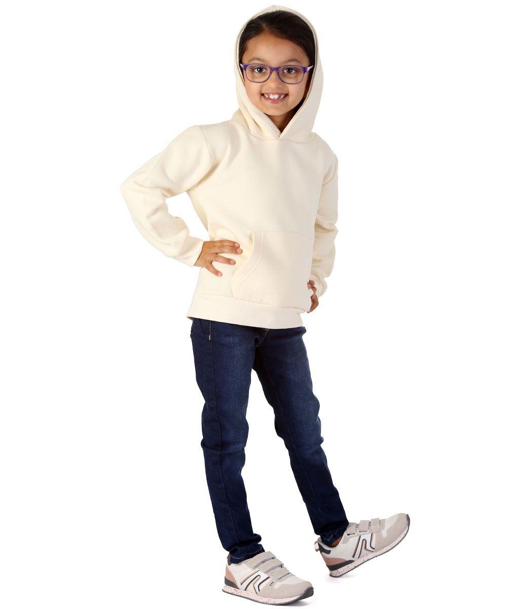 Trendy Toggs Kids Plain Overhead Cream Hoodie