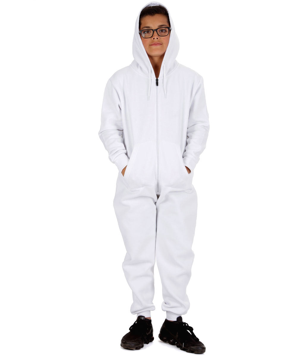 Trendy Toggs Kids White Zip Up Onesie