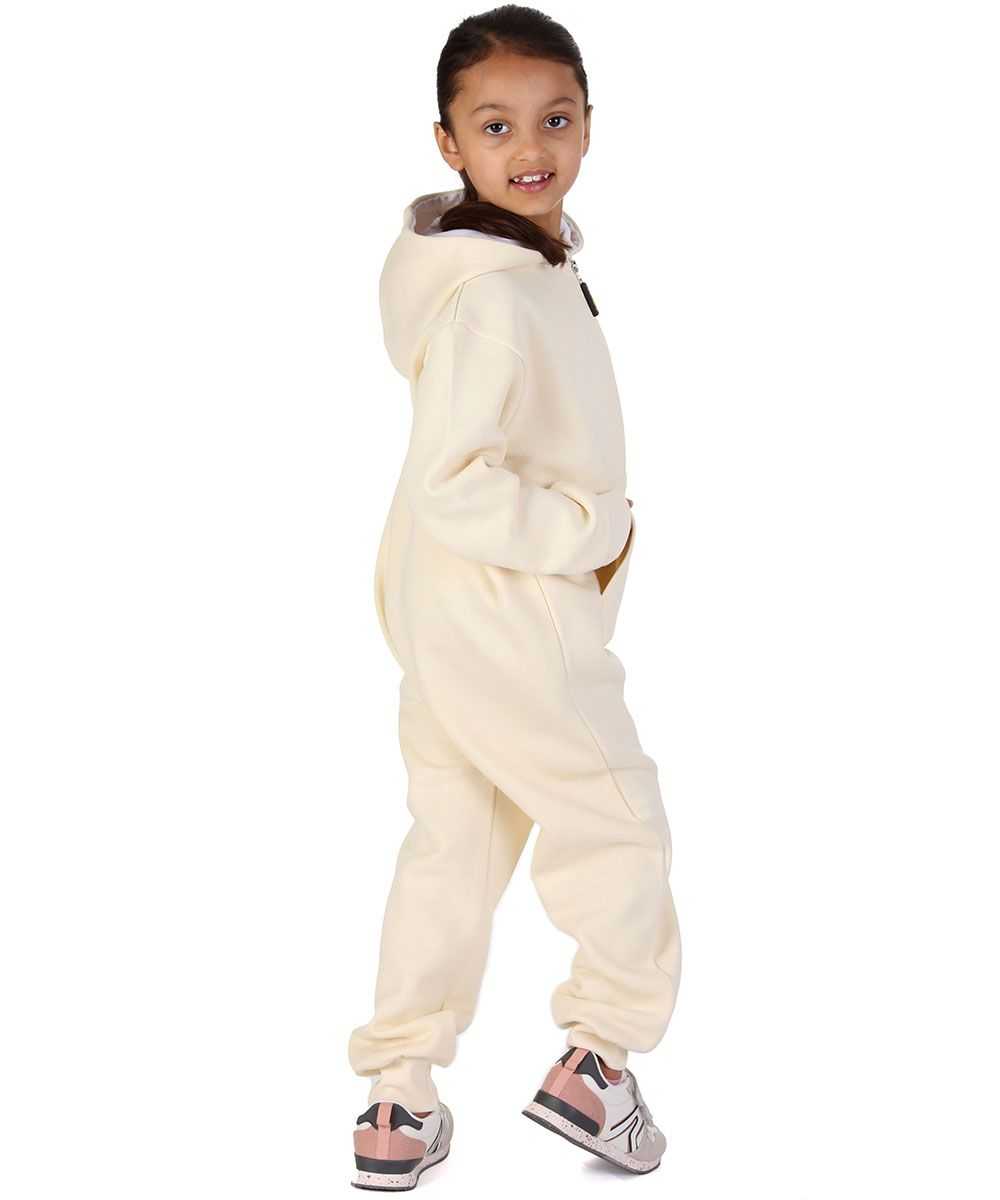 Trendy Toggs Kids Cream Zip Up Onesie