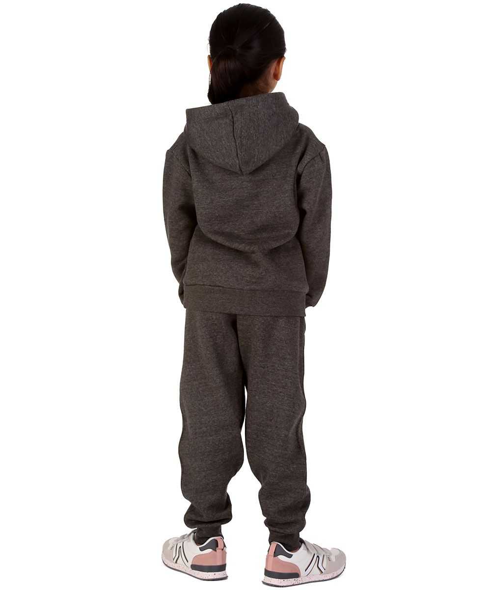 Trendy Toggs Kids Overhead Hoodie Charcoal Tracksuit