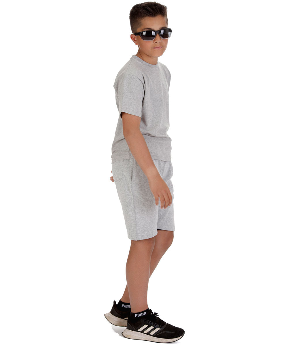 Kids Oxford Grey T-shirt and Shorts Set