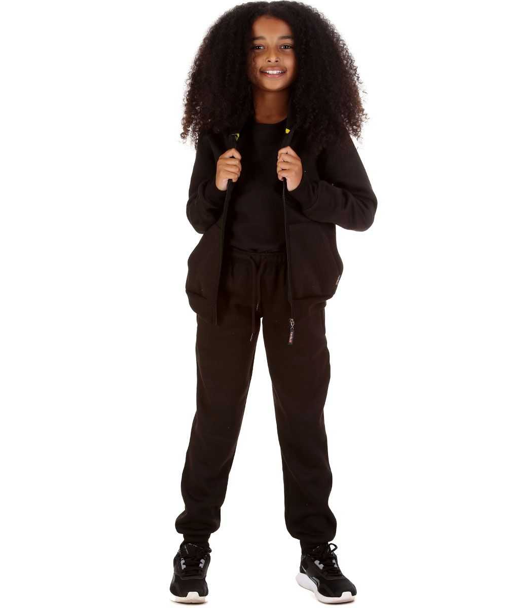 Trendy Toggs Kids Zip Up Black Tracksuit