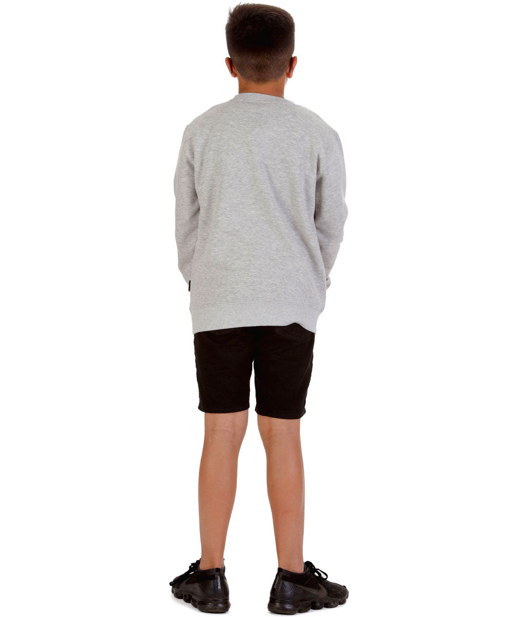 Kids Haunted House of Halloween Oxford Grey Jumper