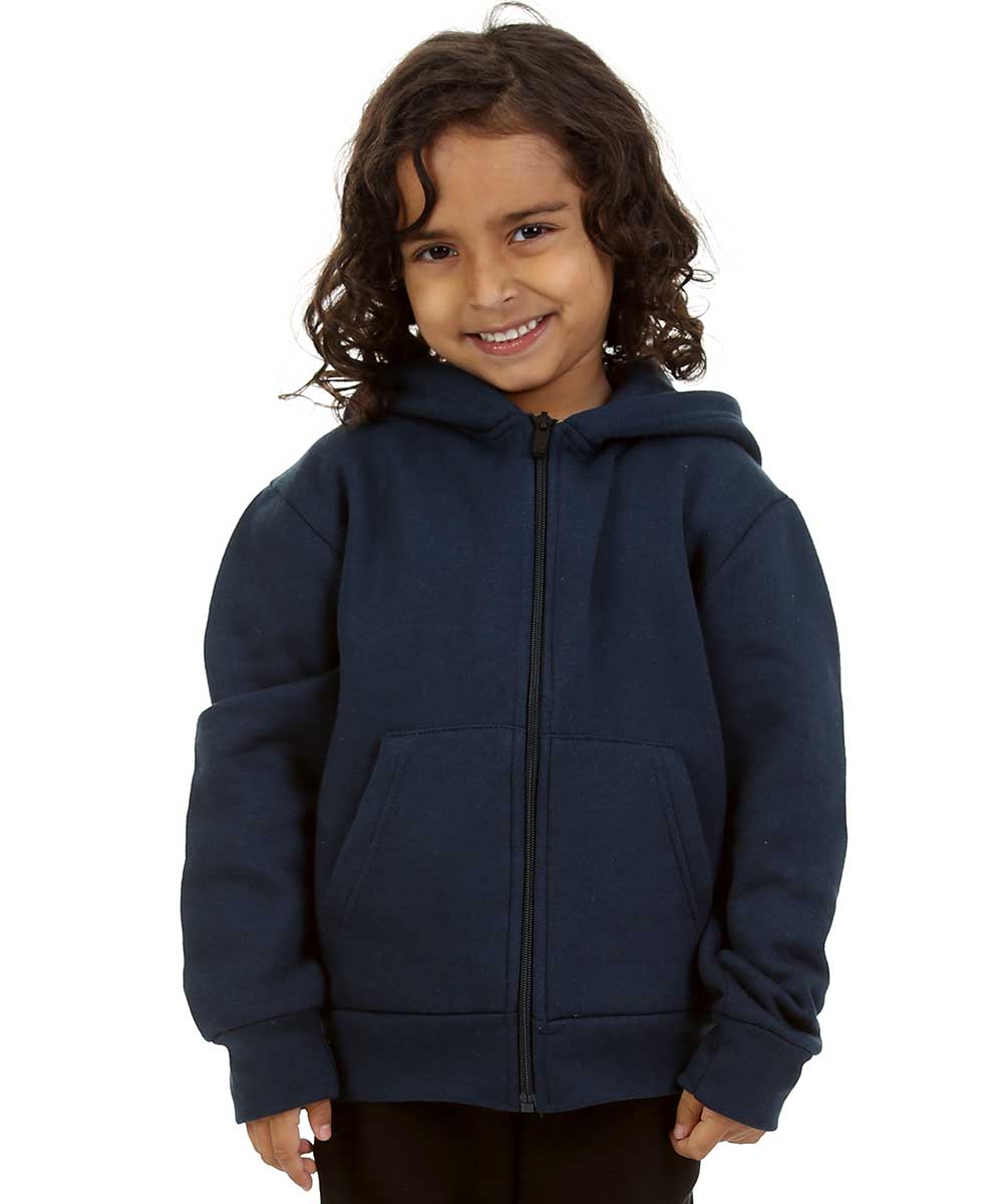 Trendy Toggs Kids Plain Navy Blue Zip Up Hoodie