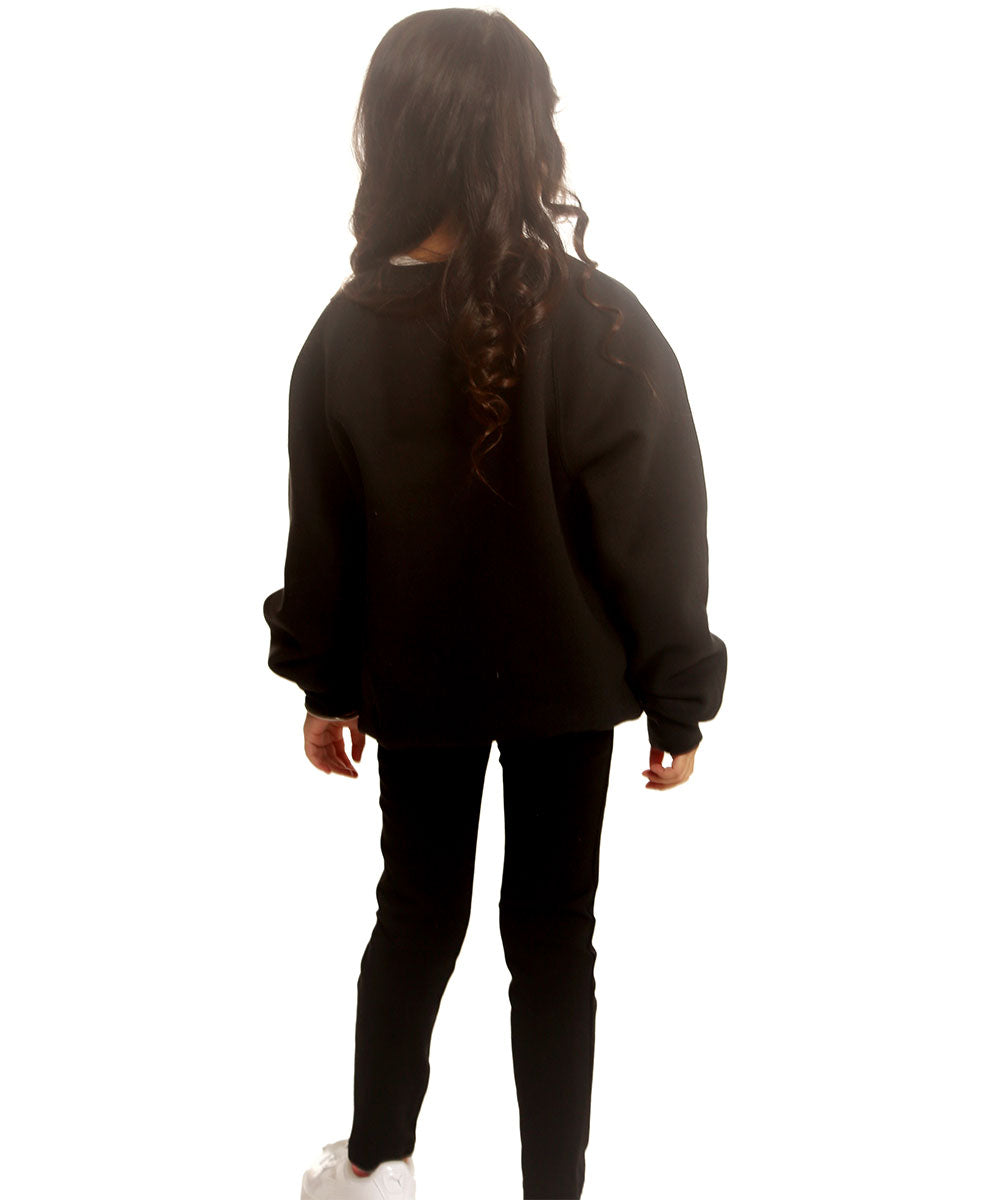 Trendy Toggs Kids The Boss Rhinestone Black Sweatshirt