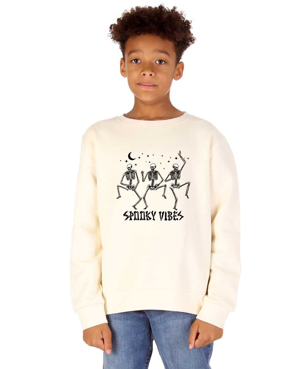 Kids Halloween Scary Dancing Skeleton Sweatshirt