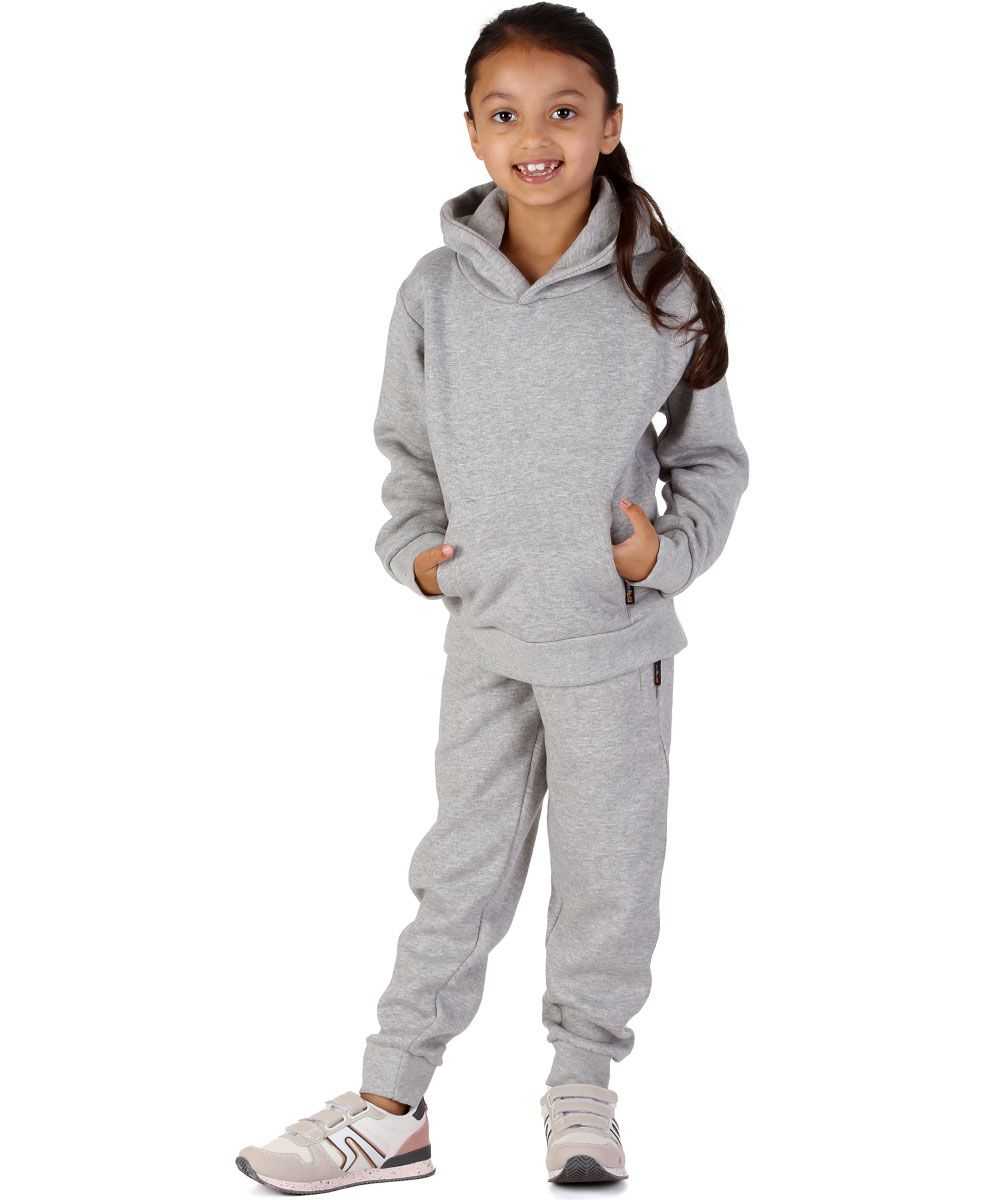 Trendy Toggs Kids Overhead Hoodie Oxford Grey Tracksuit
