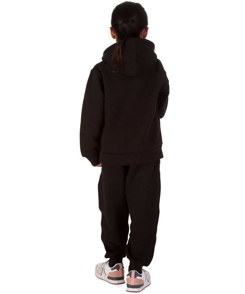 Trendy Toggs Kids Overhead Hoodie Black Tracksuit