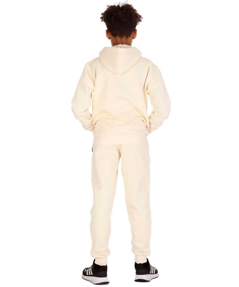 Trendy Toggs Kids Fleece Zip Up Cream Tracksuit