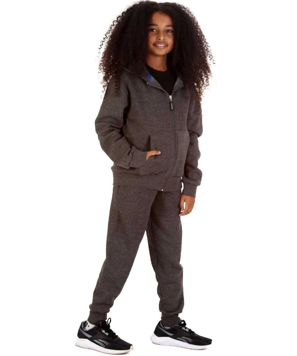 Trendy Toggs Kids Zip Up Charcoal Tracksuit