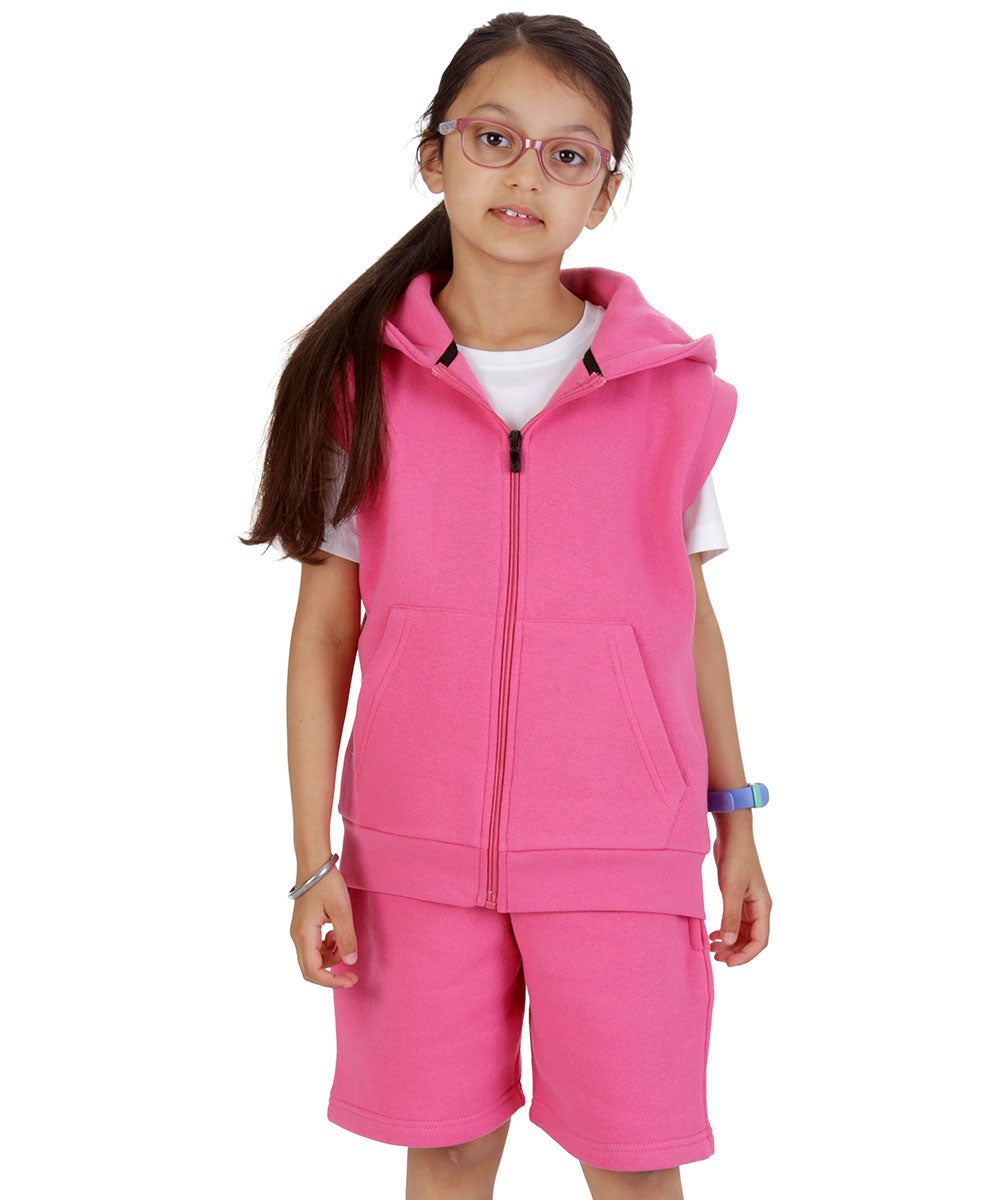 Kids Cerise 2-Piece Gilet and Shorts Set