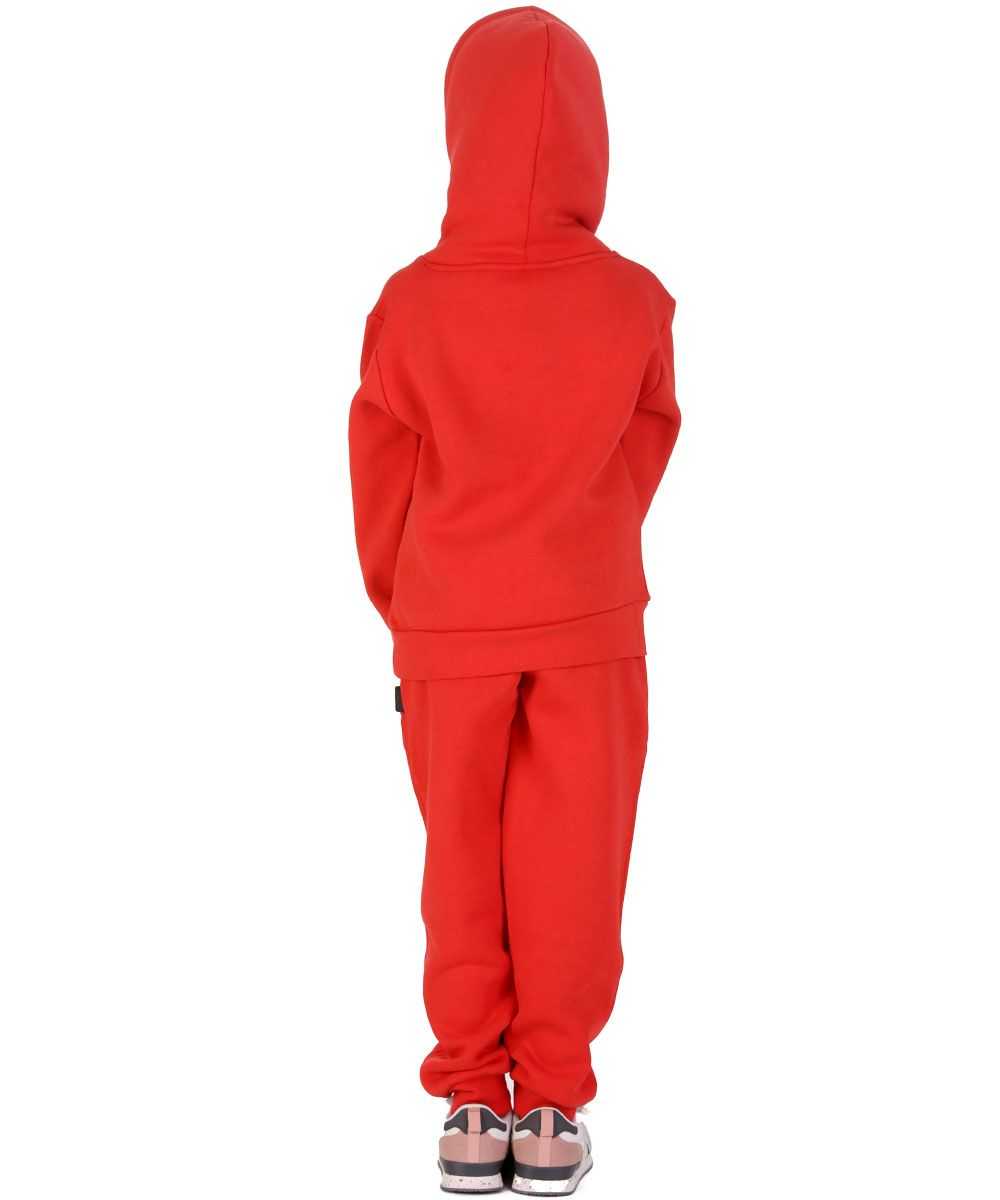 Trendy Toggs Kids Overhead Hoodie Red Tracksuit