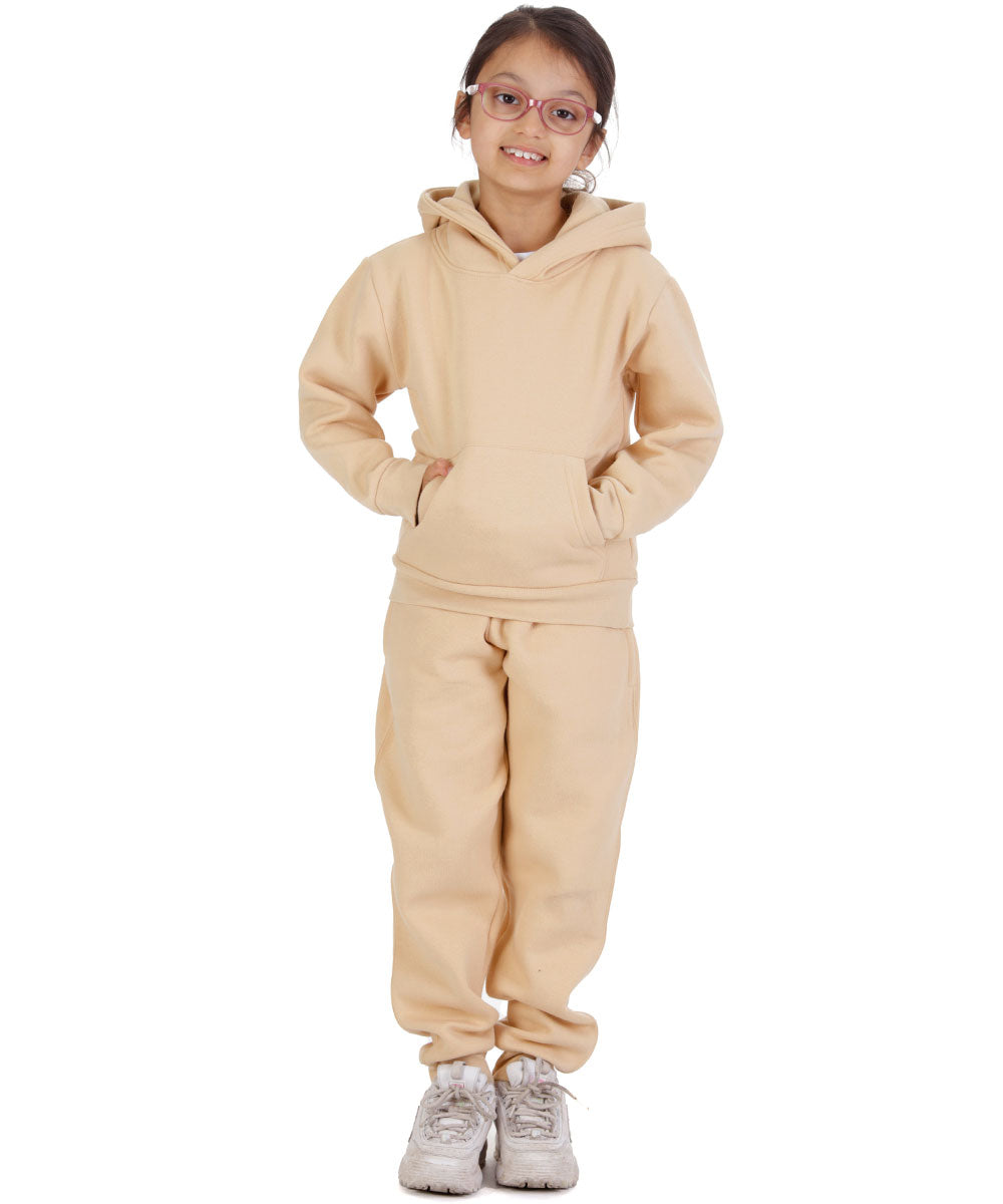 Trendy Toggs Kids Overhead Hoodie Nude Tracksuit