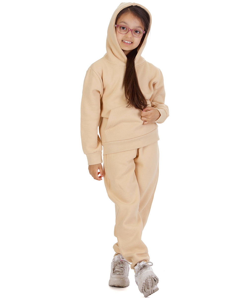Trendy Toggs Kids Overhead Hoodie Nude Tracksuit