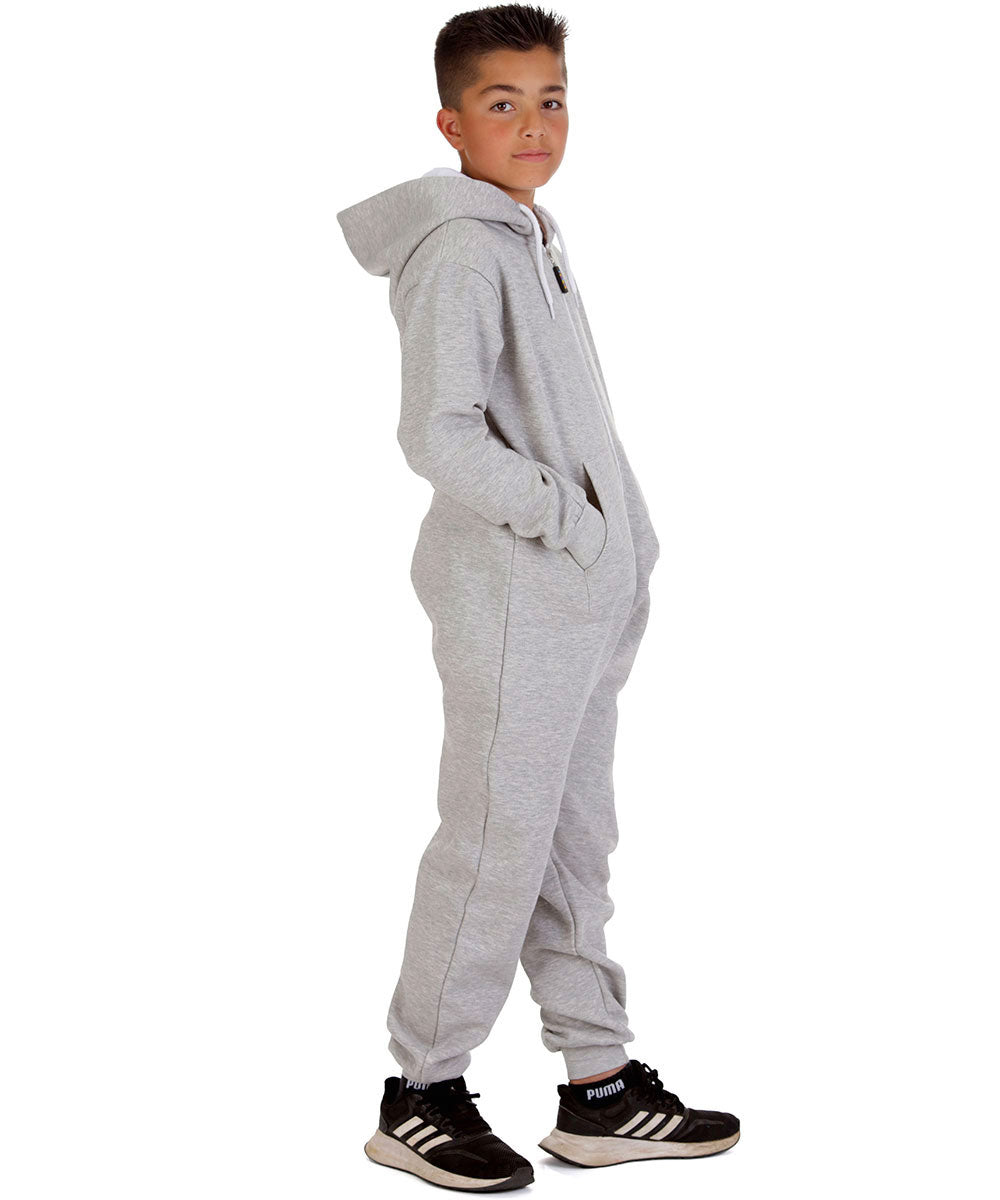 Trendy Toggs Kids Oxford Grey Zip Up Onesie