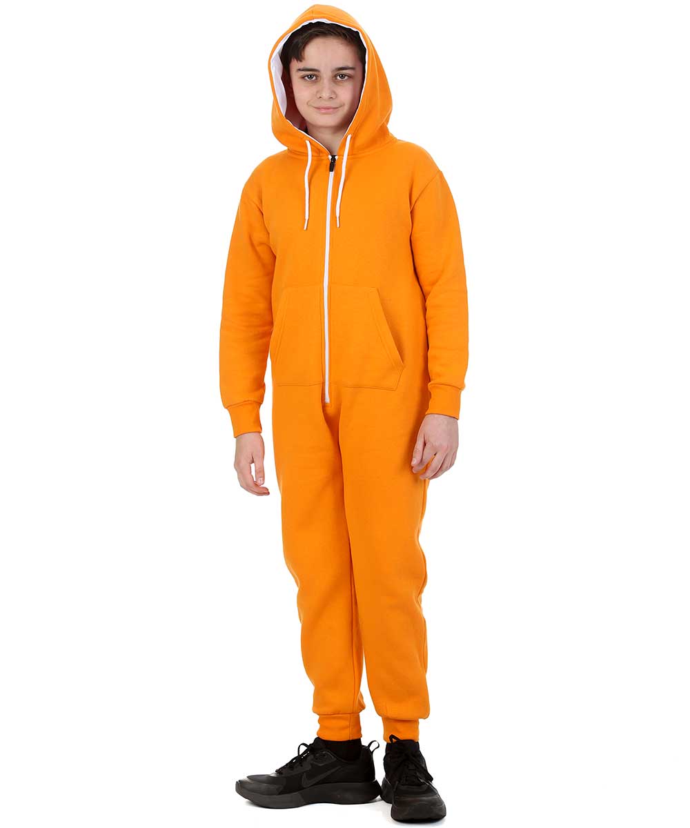 Trendy Toggs Kids Orange Zip Up Onesie