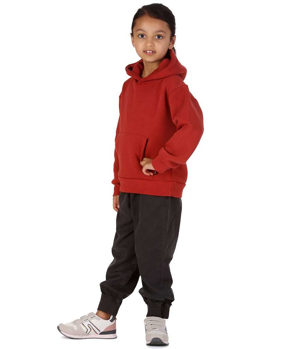 Trendy Toggs Kids Plain Overhead Rust Hoodie