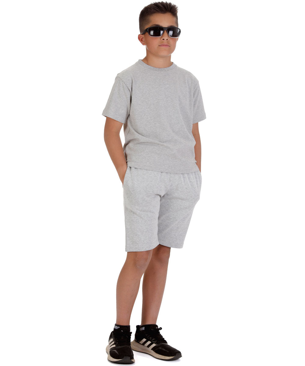 Kids Oxford Grey T-shirt and Shorts Set