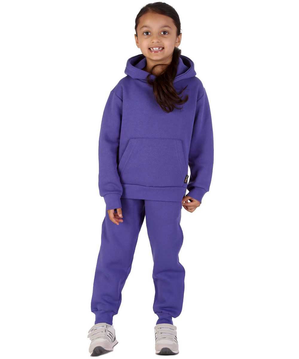 Trendy Toggs Kids Overhead Hoodie Purple Tracksuit