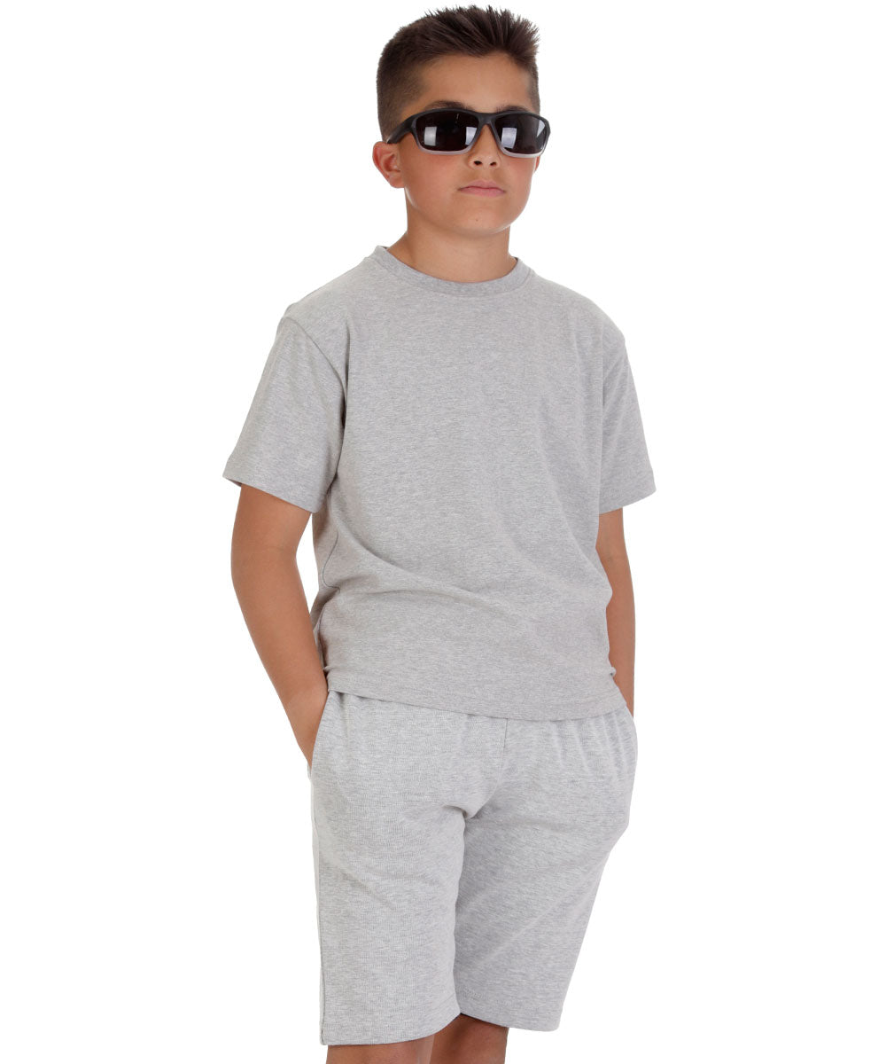 Kids Oxford Grey T-shirt and Shorts Set