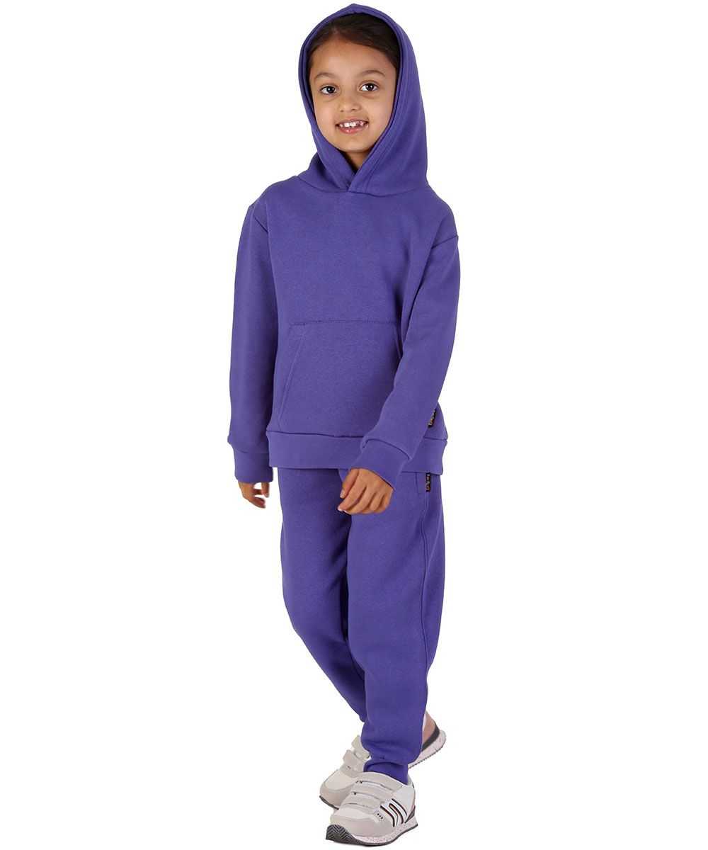 Trendy Toggs Kids Overhead Hoodie Purple Tracksuit