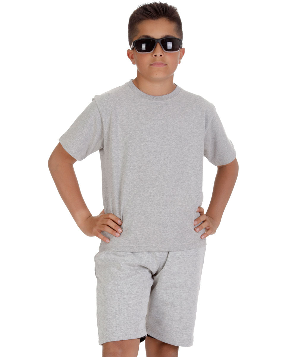 Kids Oxford Grey T-shirt and Shorts Set