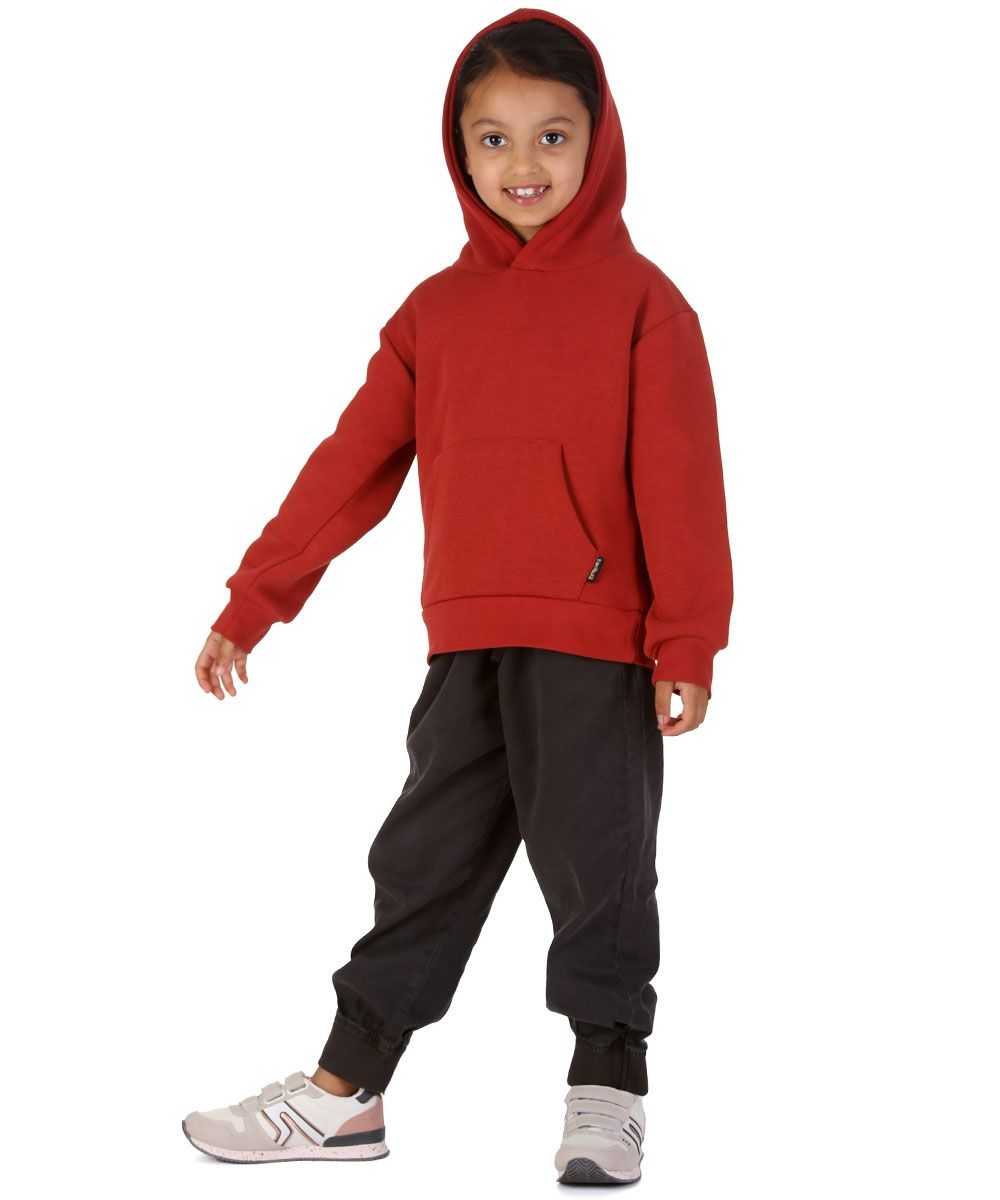 Trendy Toggs Kids Plain Overhead Rust Hoodie