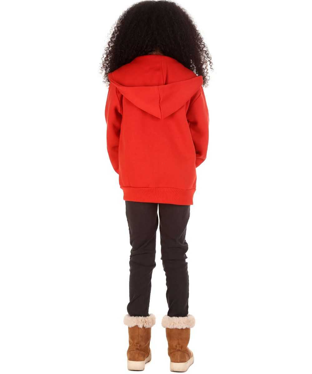 Trendy Toggs Kids Plain Red Zip Up Hoodie