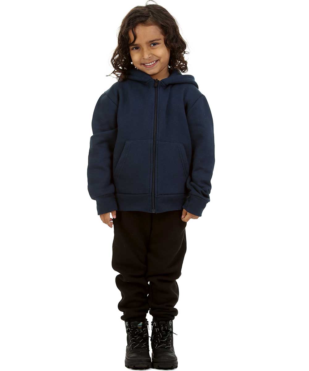 Trendy Toggs Kids Plain Navy Blue Zip Up Hoodie