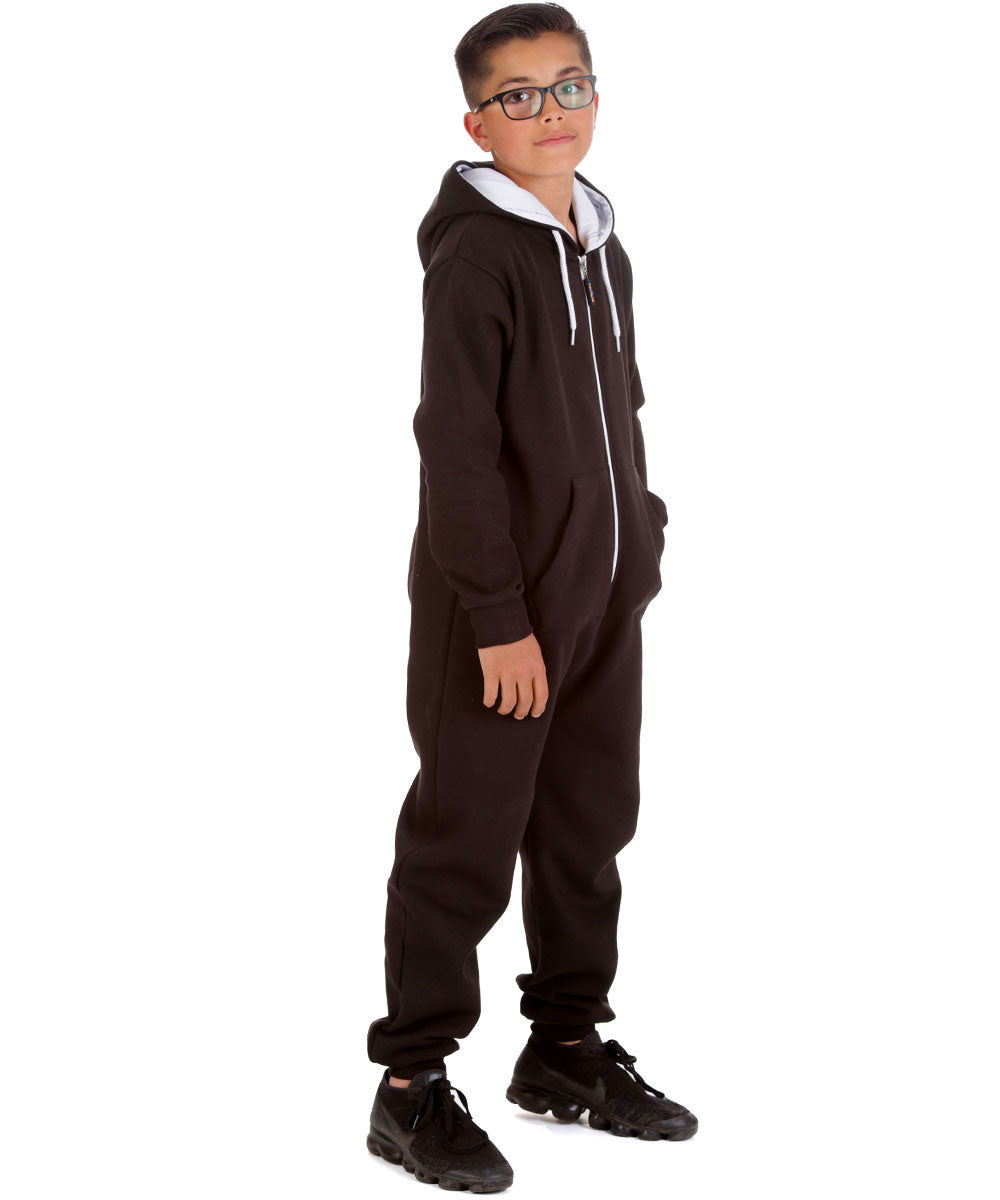 Trendy Toggs Kids Black Zip Up Onesie
