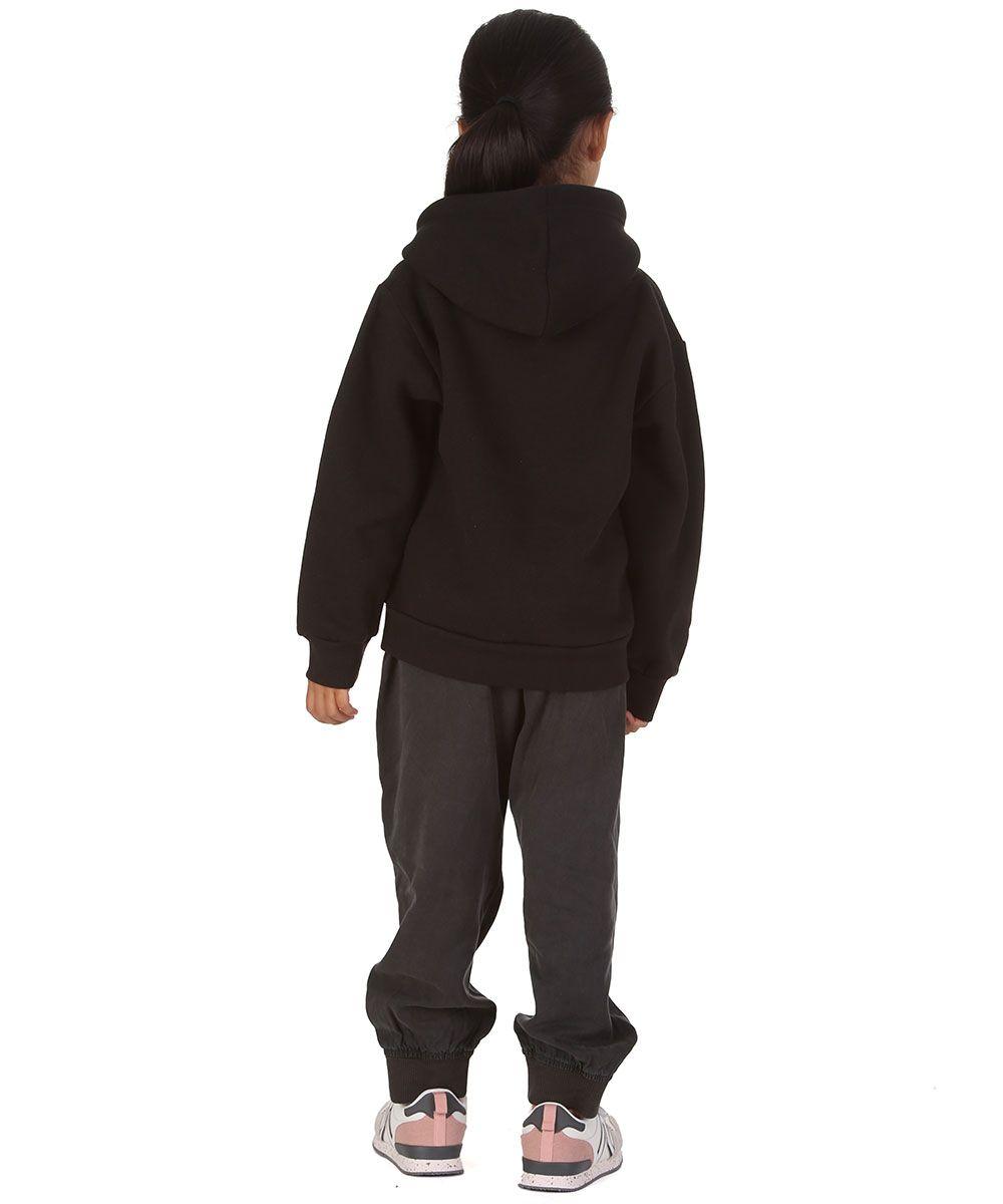 Trendy Toggs Kids Plain Overhead Black Hoodie