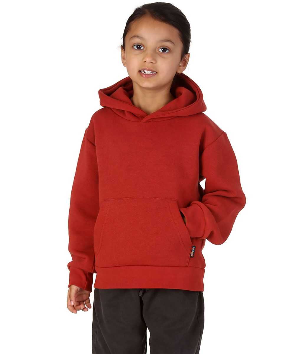 Trendy Toggs Kids Plain Overhead Rust Hoodie