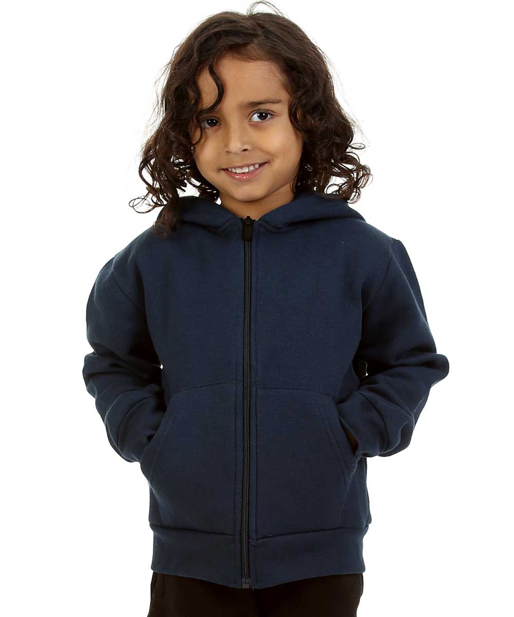 Trendy Toggs Kids Plain Navy Blue Zip Up Hoodie