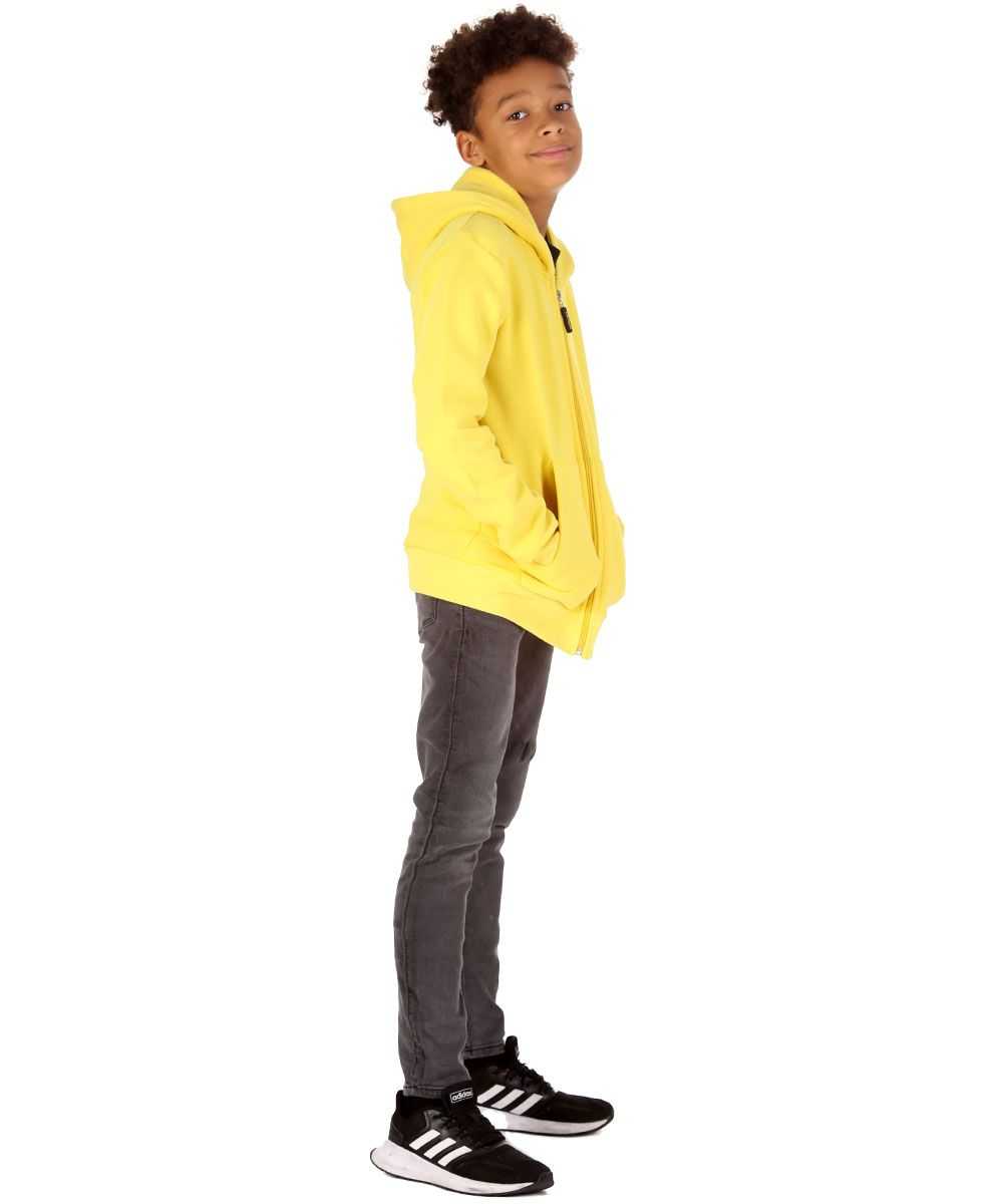 Trendy Toggs Kids Plain Yellow Zip Up Hoodie