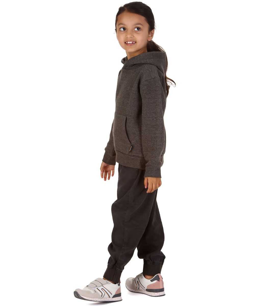 Trendy Toggs Kids Plain Overhead Charcoal Hoodie