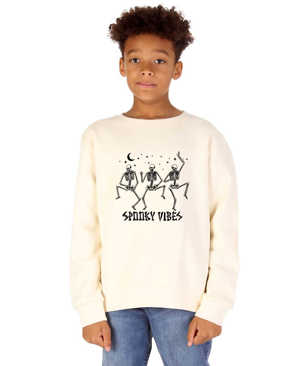 Kids Halloween Scary Dancing Skeleton Sweatshirt