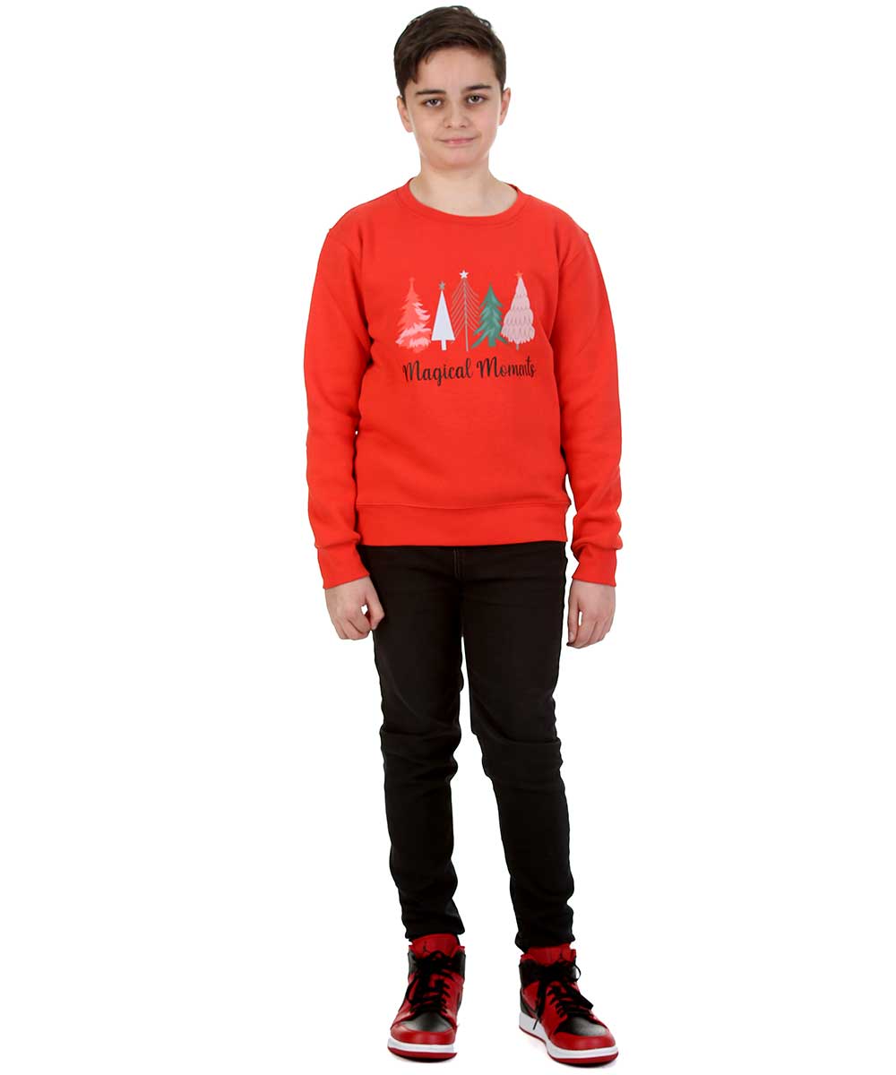 Trendy Toggs Kids Magical Moments Christmas Tree jumper Red