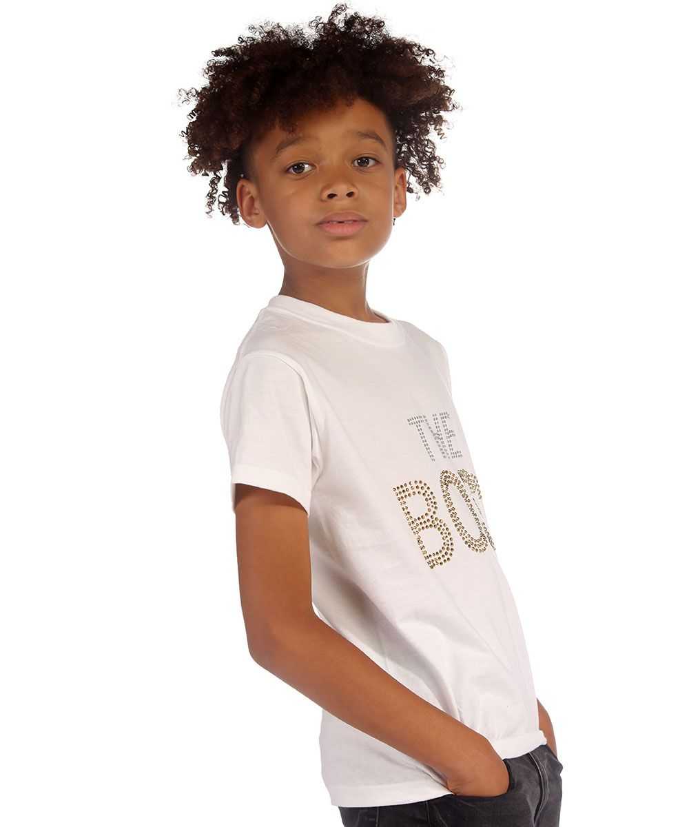Trendy Toggs Kids The Boss Rhinestone White T-shirt
