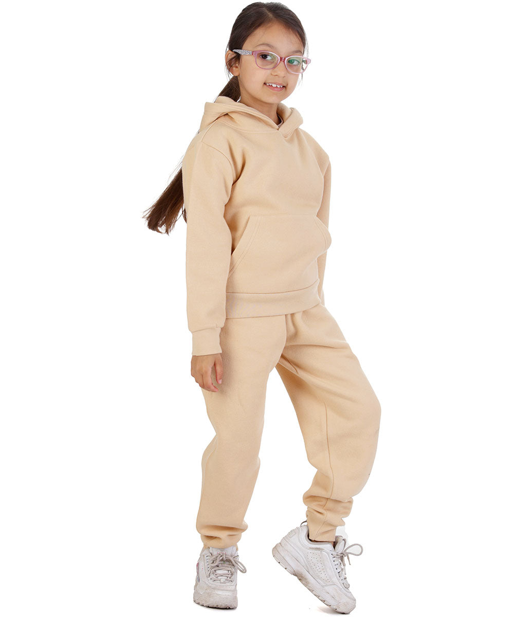 Trendy Toggs Kids Overhead Hoodie Nude Tracksuit