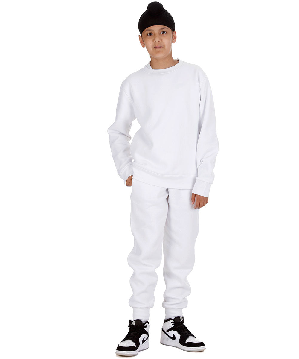 Trendy Toggs Kids White Original Sweatshirt Tracksuit