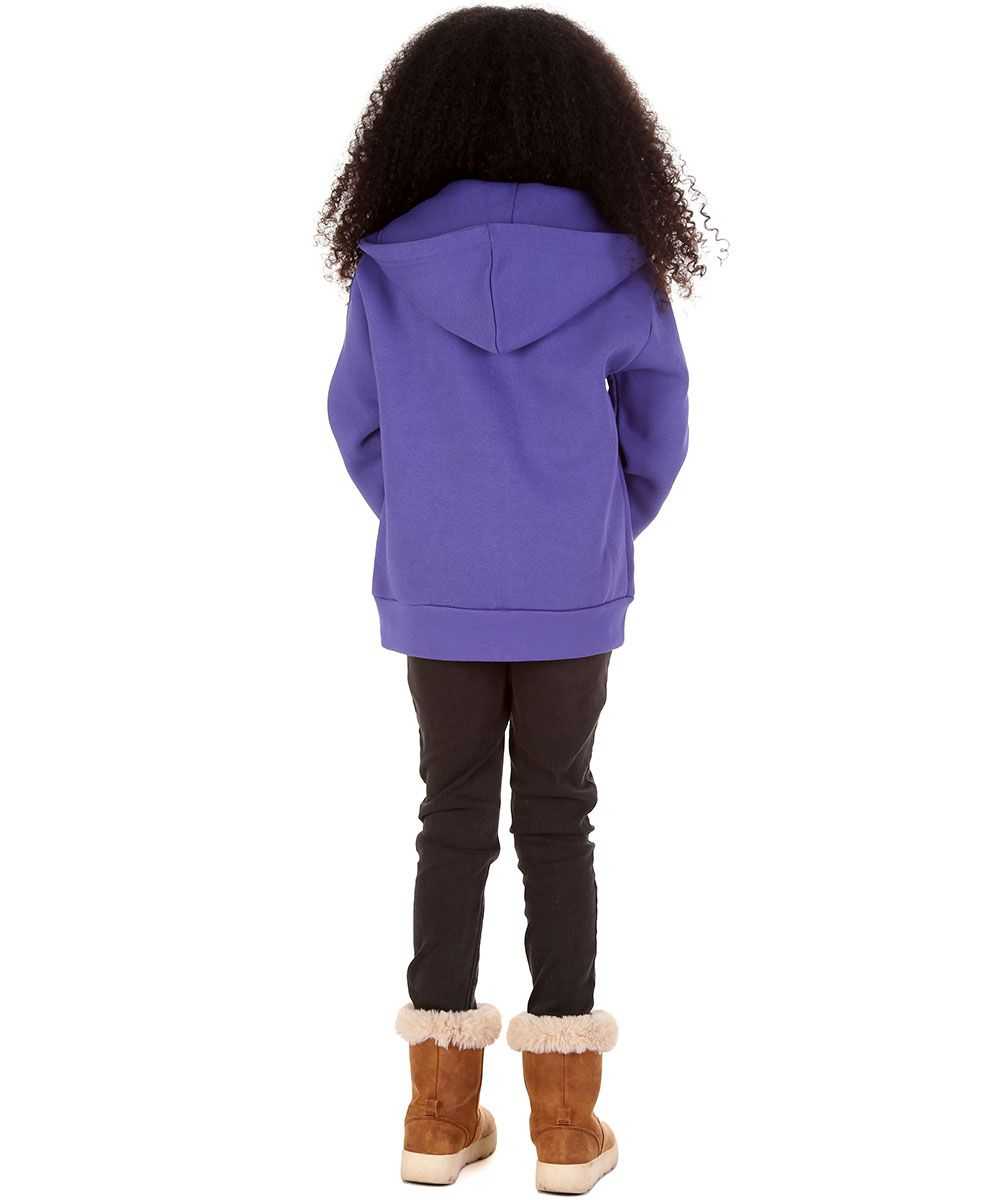 Trendy Toggs Kids Plain Purple Zip Up Hoodie