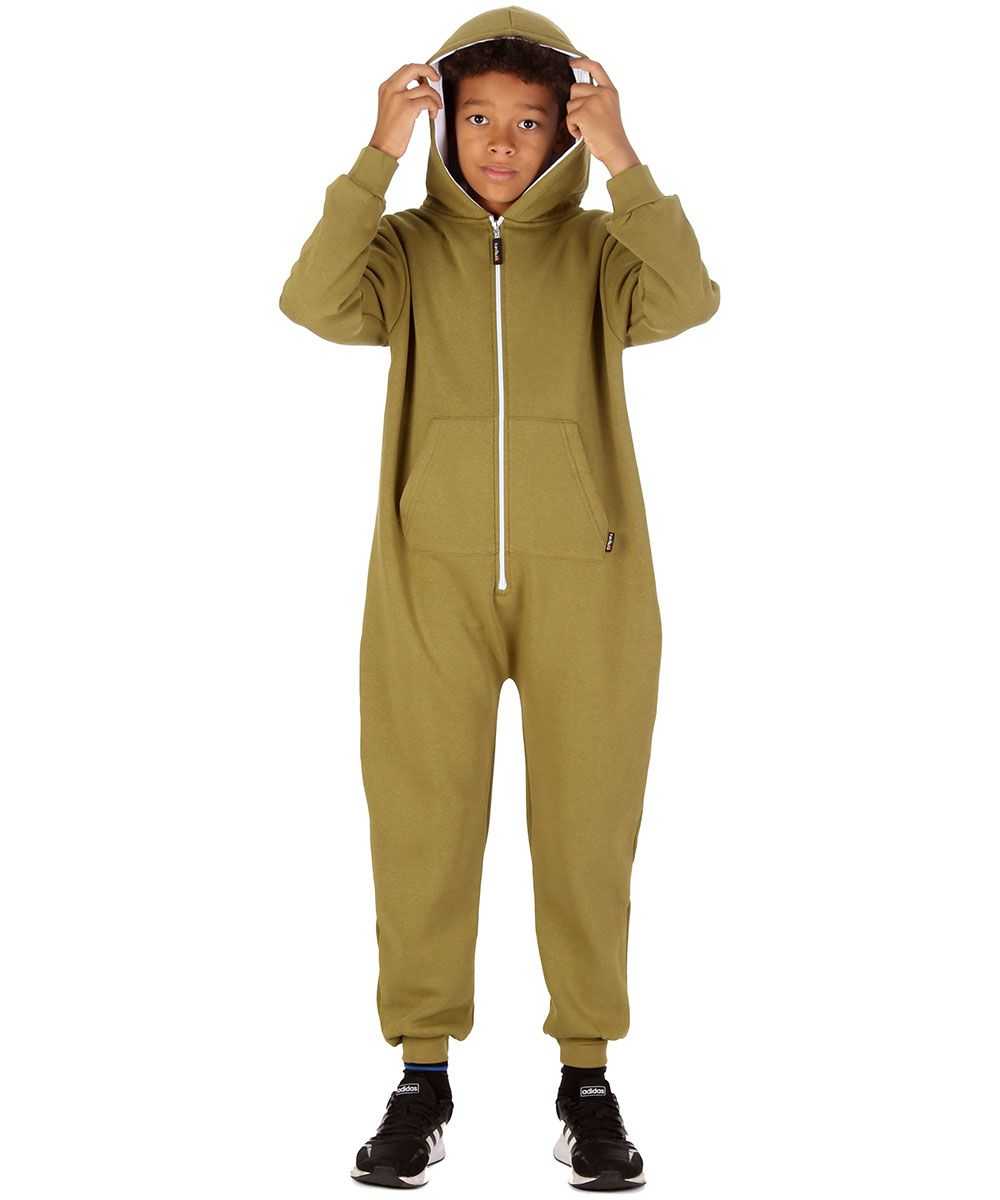 Trendy Toggs Kids Olive Green Zip Up Onesie
