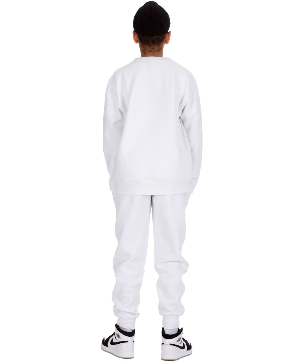 Trendy Toggs Kids White Original Sweatshirt Tracksuit