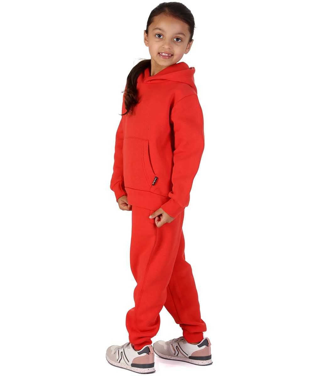 Trendy Toggs Kids Overhead Hoodie Red Tracksuit