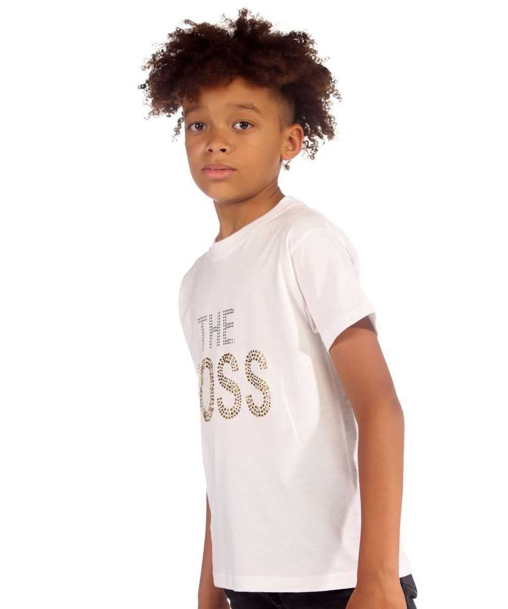 Trendy Toggs Kids The Boss Rhinestone White T-shirt