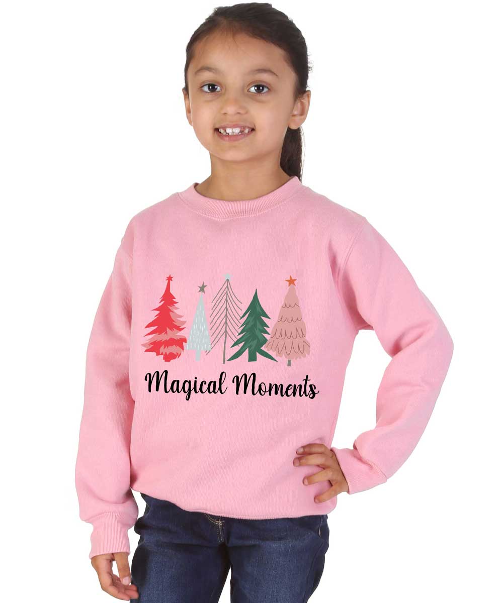 Trendy Toggs Kids Magical Moments Christmas Tree jumper Pink