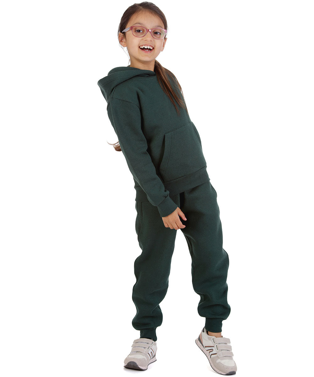 Trendy Toggs Kids Overhead Hoodie Bottle Green Tracksuit