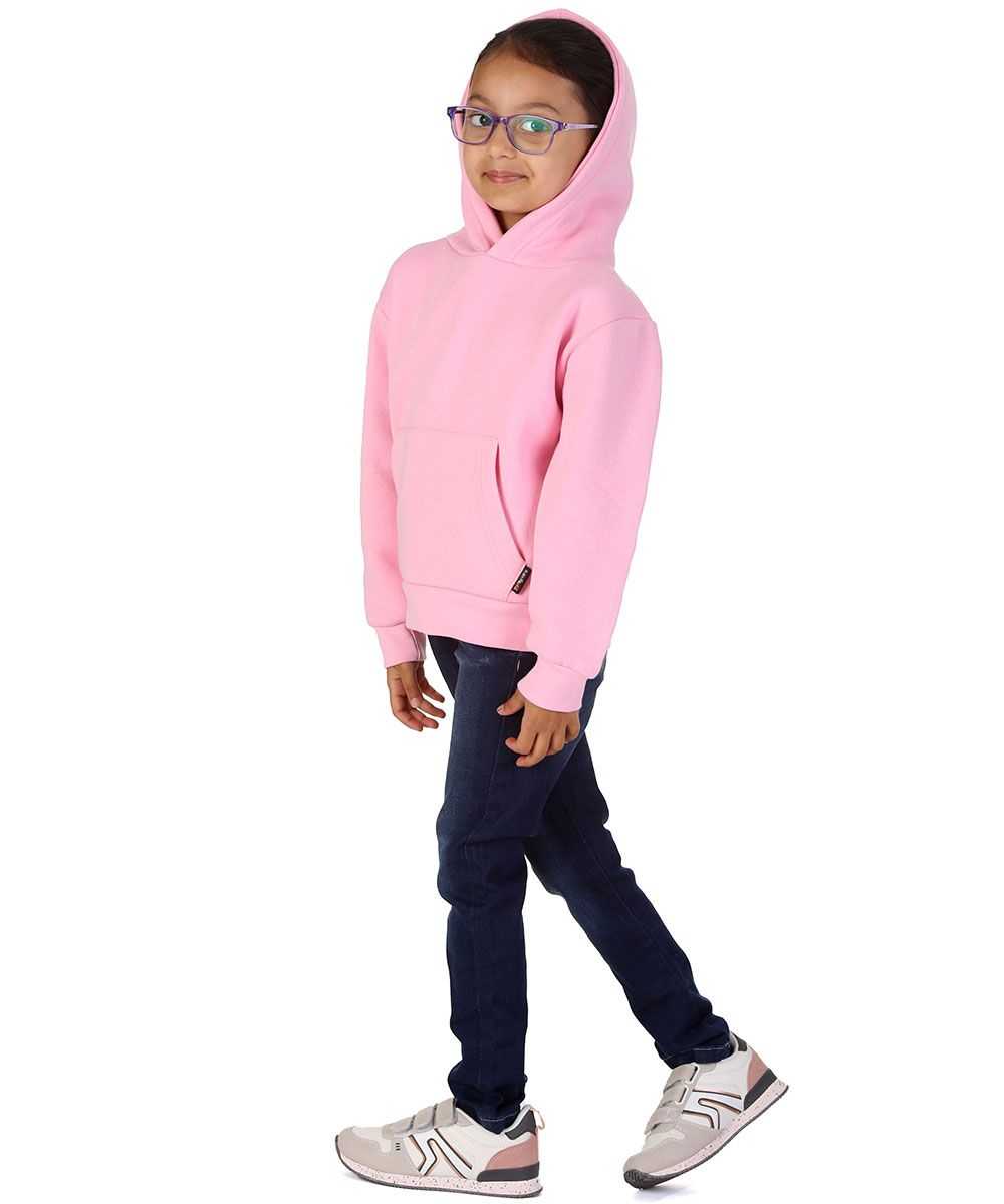 Trendy Toggs Kids Plain Overhead Pink Hoodie
