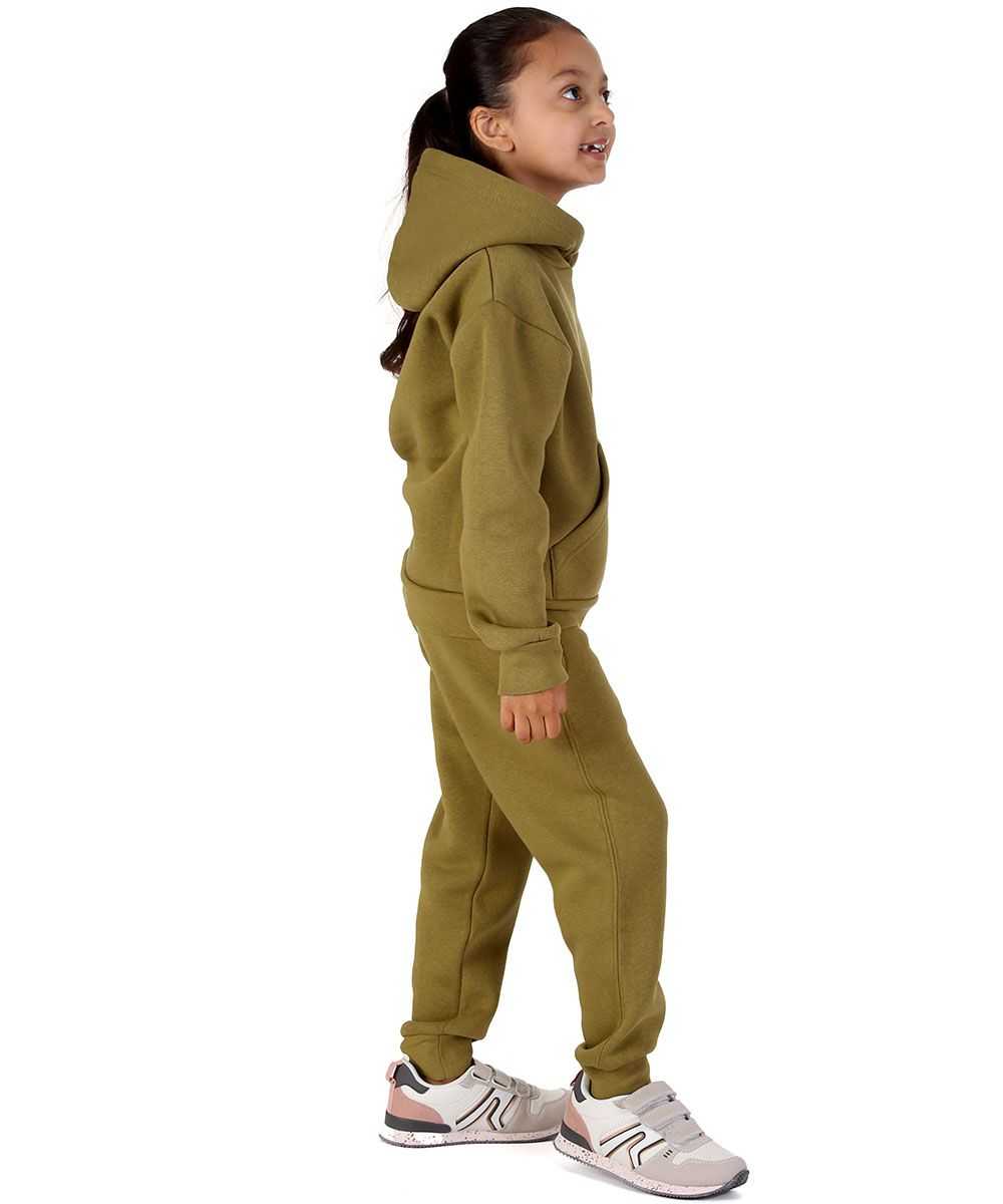 Trendy Toggs Kids Overhead Hoodie Olive Green Tracksuit